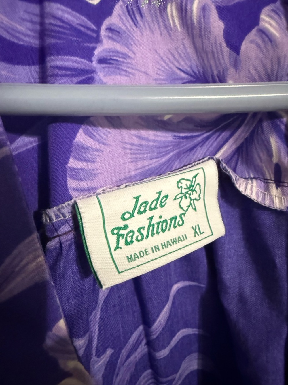 Purple Floral Hawaiian Aloha Dress - Picture 4 of 4